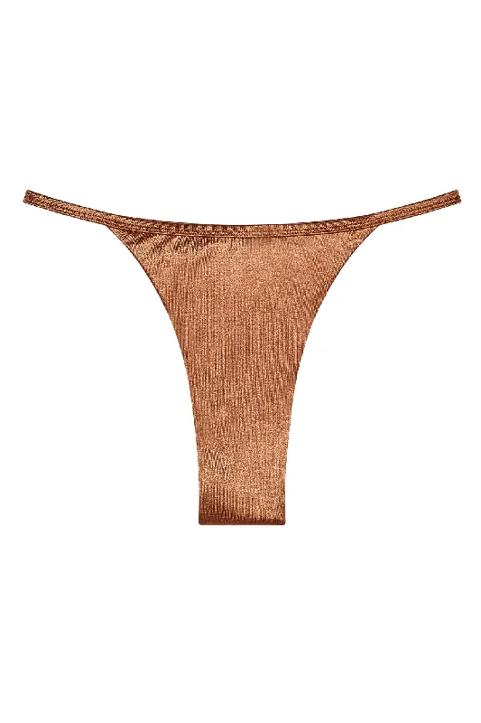 swimwear daily aims -Kauai Bottom - Bronze Shiny Jersey