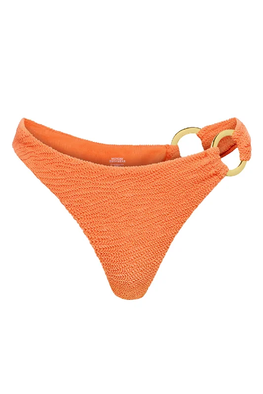 swimwear regular swims -Bronte Bottom - Summer Peach Crinkle