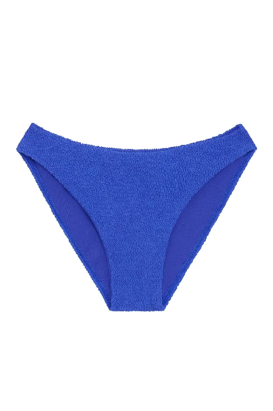 swimwear power laps -Seychelles Bottom - Cobalt Crinkle (Modest Coverage)