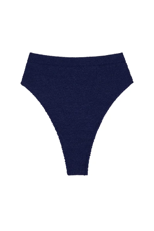 swimwear loose flair -Riviera Bottom - Midnight Crinkle