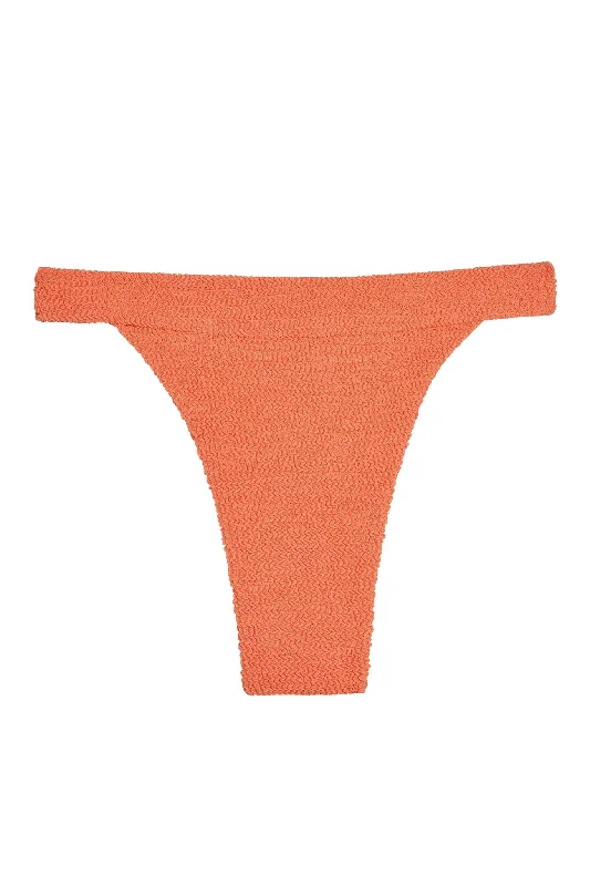 swimwear swim runs -Argentina Bottom - Summer Peach Crinkle