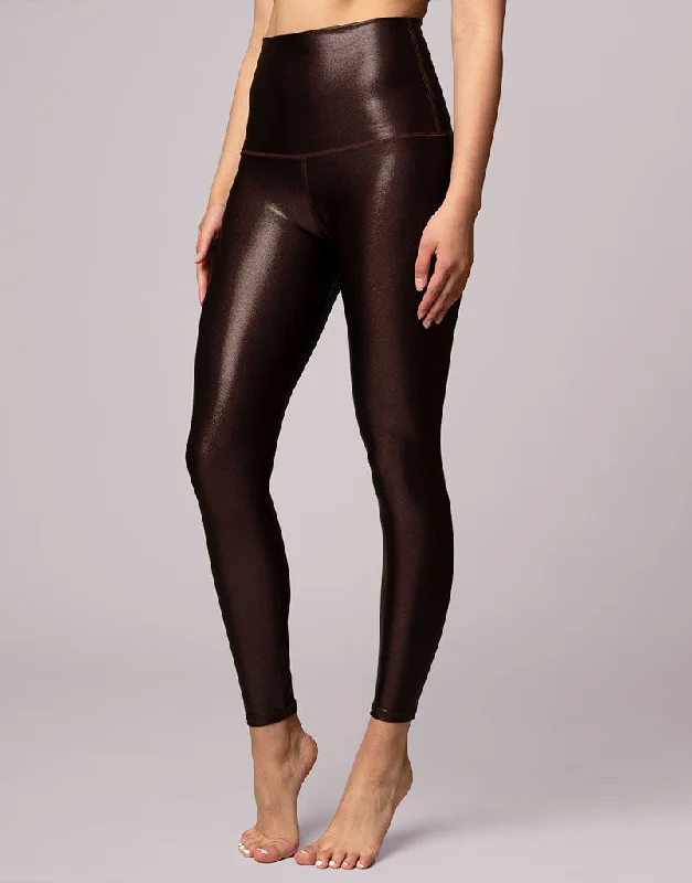 sports legging full stretch -Chocolate Shimmer Legging