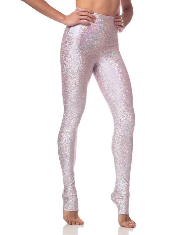 sports legging side flair -Pink Mermaid Long Legging