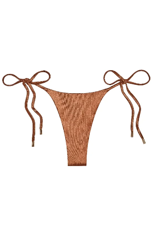 swimwear mild swims -Palma Bottom - Bronze Shiny Jersey