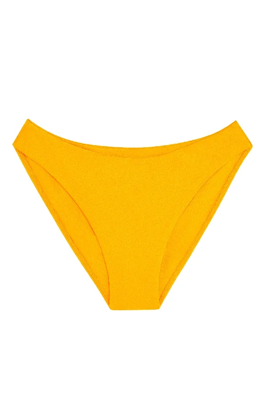 swimwear bold vibes -Seychelles Bottom - Mango Shiny (Modest Coverage)