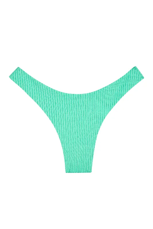 swimwear swim squads -Byron Bottom - Turquoise Wide Rib