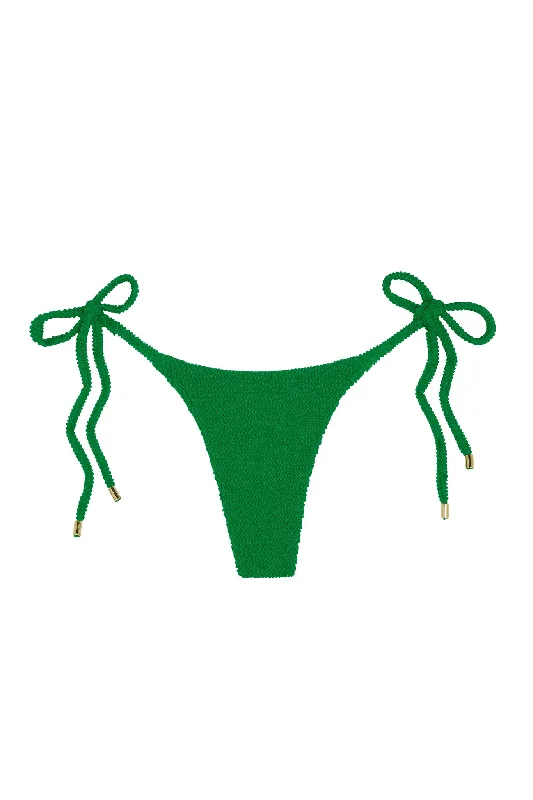 swimwear plush vibes -Palma Bottom - Palm Green Crinkle