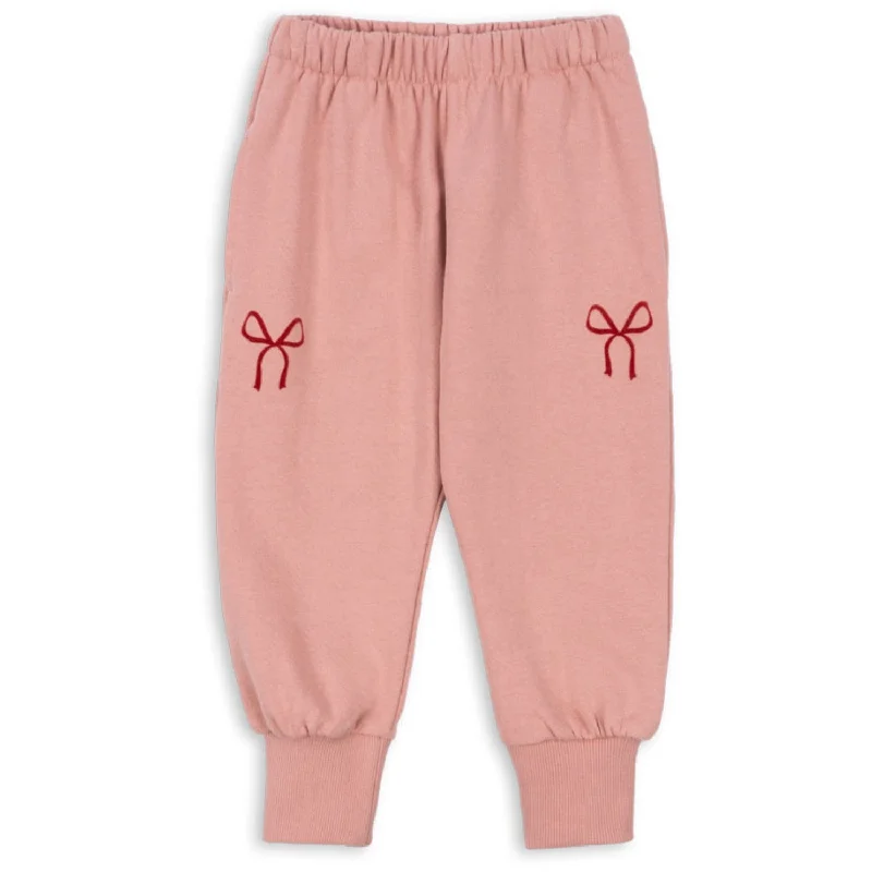 Sports Jacket for club sports-sports pant with plush flair -Konges Sløjd Bow Rose Loupy Lou Sweatpants Gots