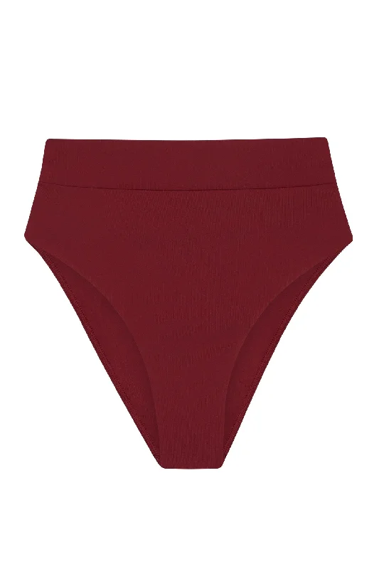 swimwear crisp vibes -Sorrento Bottom - Burgundy