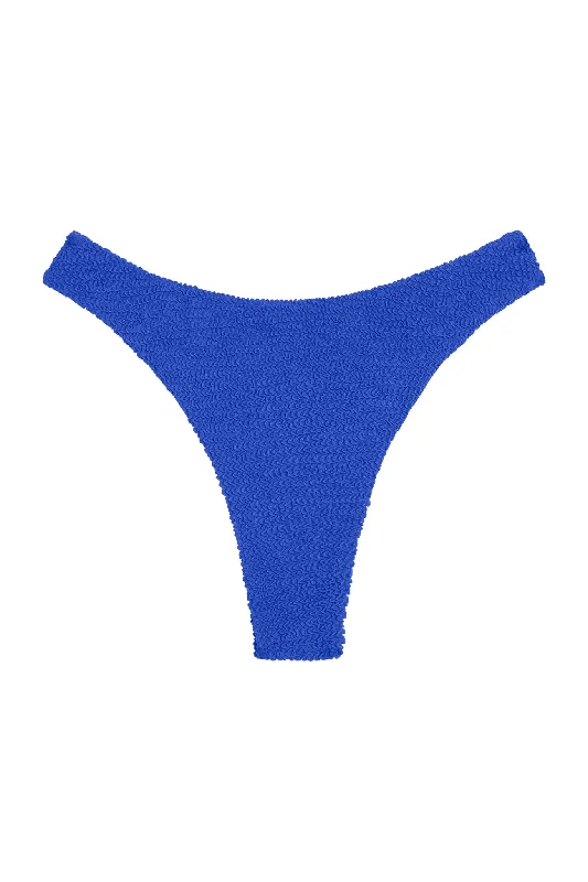 striped swimwear two piece -Capri Thong - Cobalt Crinkle