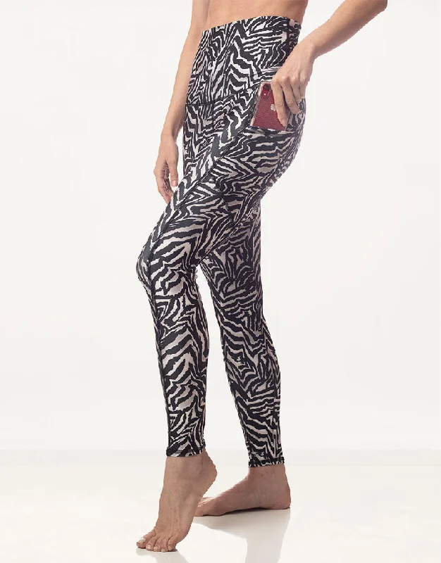 sports legging daily goals -Zebra Pocket Legging