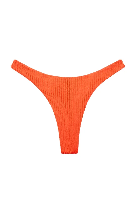 swimwear plush vibes -Tamarama Bottom - Papaya Wide Rib