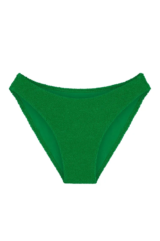 swimwear fitness trends -Seychelles Bottom - Palm Green Crinkle (Modest Coverage)