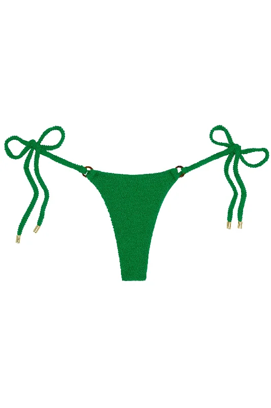 swimwear wave flair -Havana Thong - Palm Green Crinkle