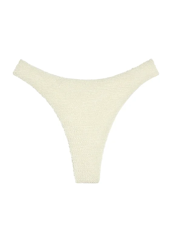 swimwear family swims -Capri Thong - Ivory Crinkle