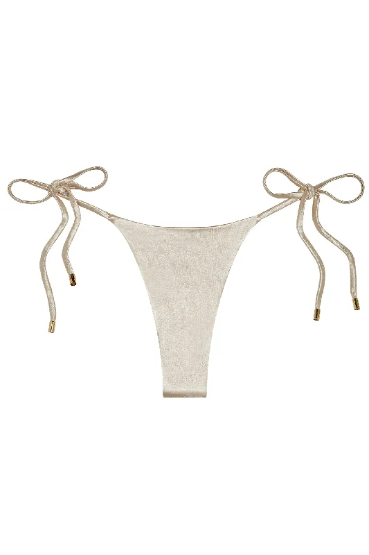 swimwear power swims -Palma Bottom - Champagne Shiny Jersey