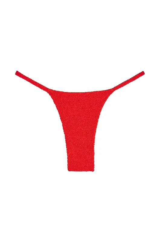 swimwear light swims -Barbados Bottom - Chili Pepper Crinkle