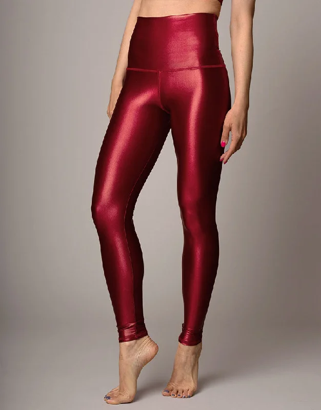 light sports legging travel -Scarlet Lacquer Legging