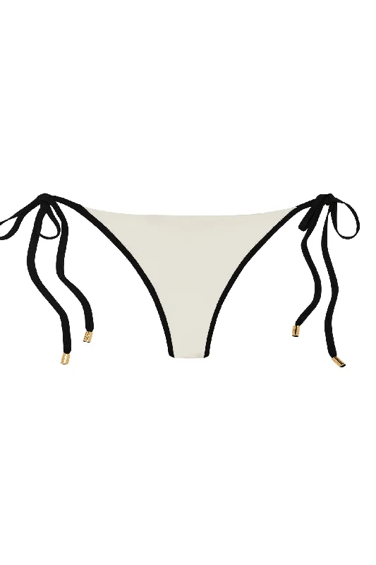 swimwear big laps -Le Marais Bottom - Ivory/Black