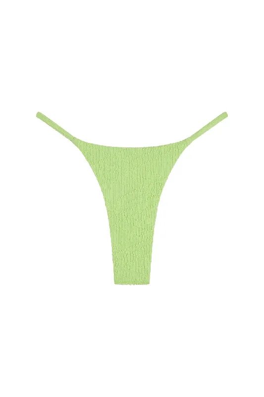 swimwear fitness drive -Brazil Thong - Honeydew Summer Plaid