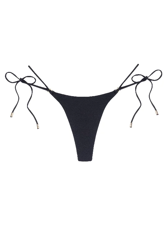 ivory swimwear summer -Hanalei Bottom - Black