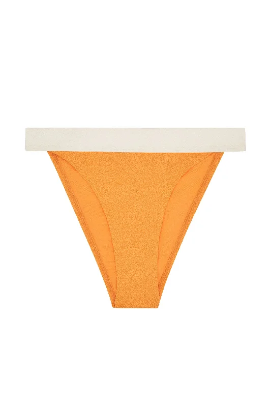 swimwear breezy vibes -Santorini Bottom - Clementine/Ivory Boucle