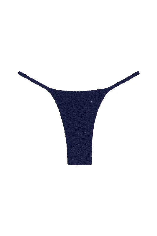 swimwear bold vibes -Barbados Bottom - Midnight Crinkle