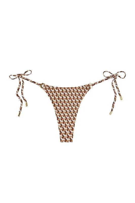 swimwear hot laps -Havana Thong - Husk Geo