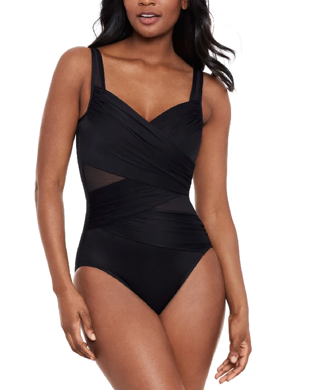 swimwear postpartum fit -2024 Miraclesuit Network New Sensation Madero One Piece (More colors available) - 6516665