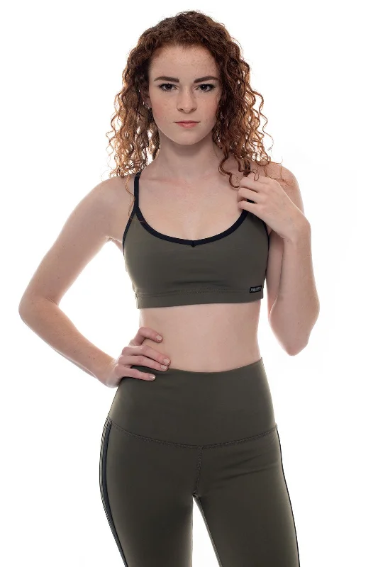 Sports bra for uneven bars -Cross Back Cami Bra