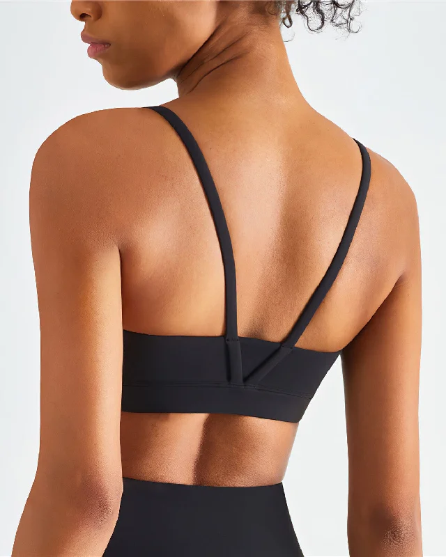 Sports bra with coil cups -Bria Sports Bra - Black