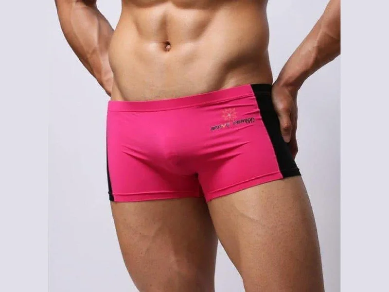 Sports bra with contoured band -Gay Swim Trunks | BRAVE PERSON Swimwear Soft Swim Trunks