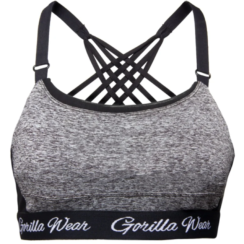 Sports bra for stunt training -Aurora Bra - Mixed Gray