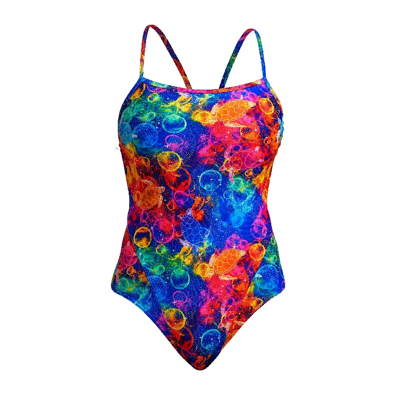 swimwear wave vibes -Ocean Galaxy | Ladies Single Strap One Piece