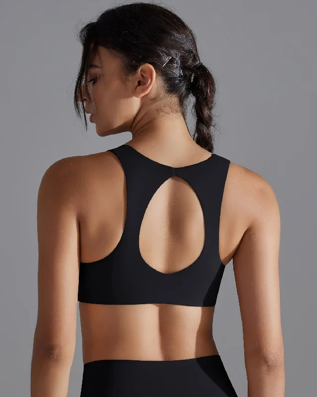 Sports bra for dynamic sprints -Rosalie Sports Bra - Black