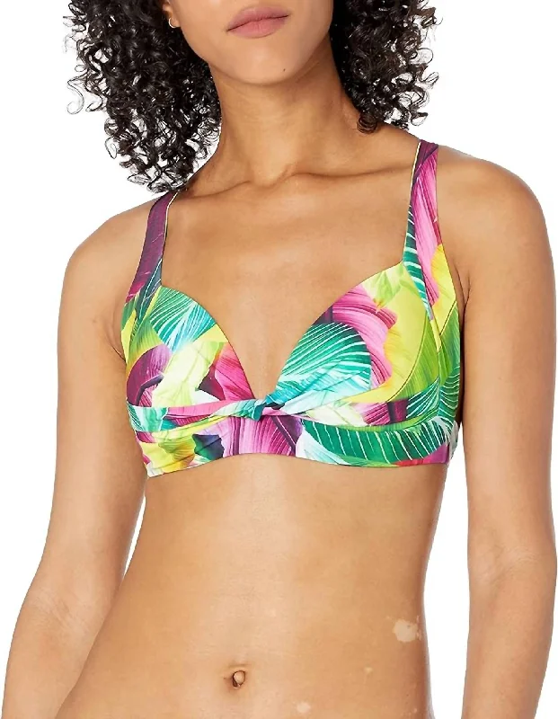 Sports bra with vault exercises -Tropic Of The Day Banded Bra In Multi