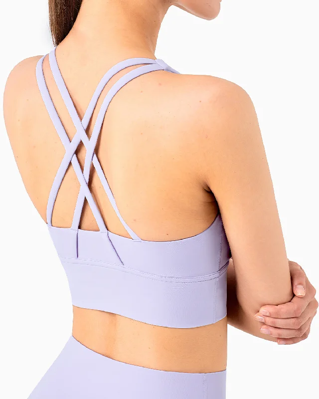 Sports bra for humid runs -Johanna Sports Bra - Lilac Dream