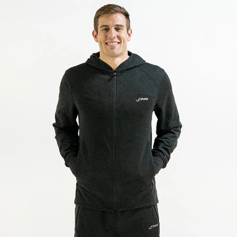 Tech Jacket Mens | Full-Zip Hoodie (Black)