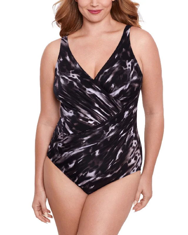 swimwear hot laps -2024 Miraclesuit Women's Plus Tempest Oceanus One Piece Swimsuit - 6561688W