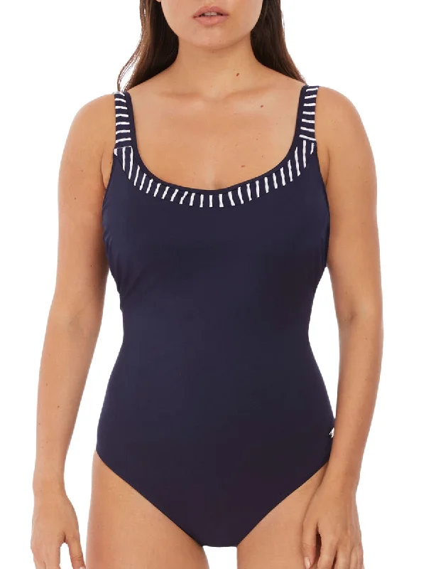 swimwear slack flair -San Remo Scoop Back Swimsuit - Ink