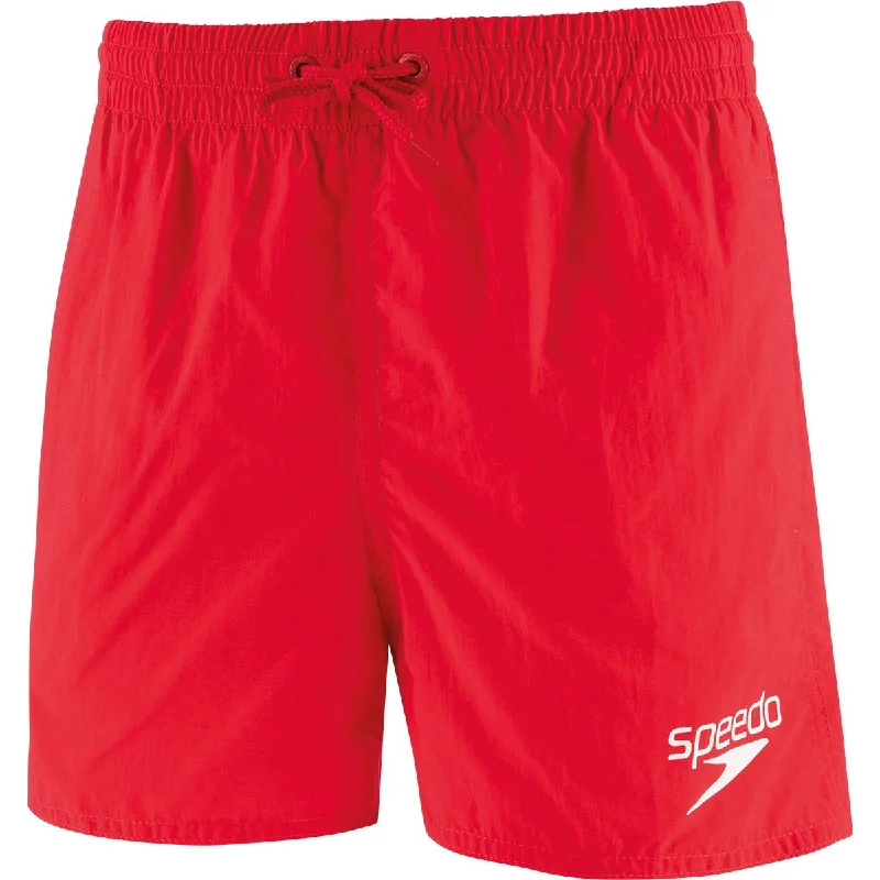 Sports shorts for dynamic cardio -Speedo Essential 13 inch Leisure Watershort Swim Shorts - Boys - Red