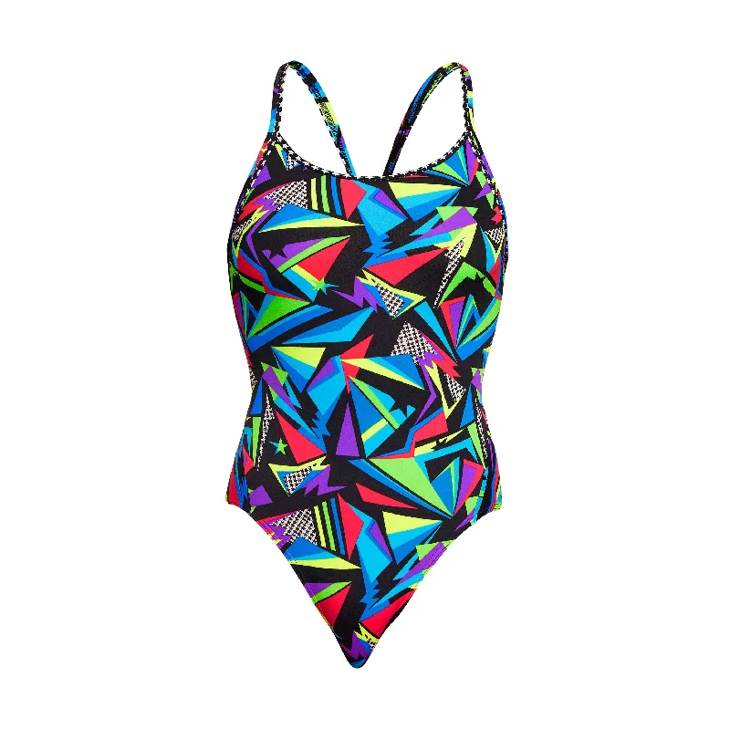 swimwear bold vibes -Beat It | Ladies Diamond Back One Piece