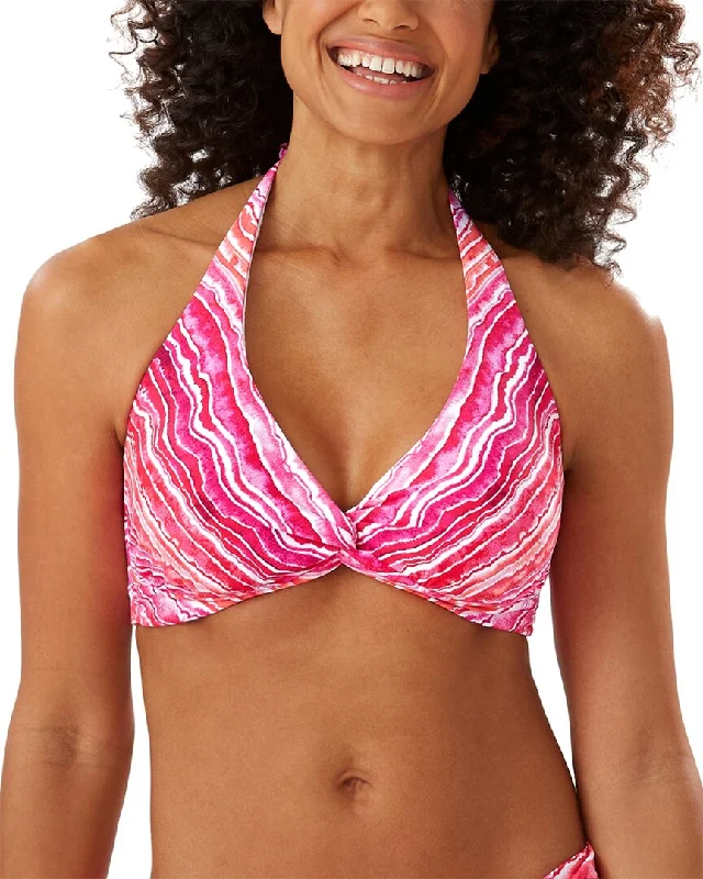 Sports bra for vault workouts -Tommy Bahama Rainbow Underwire Twist Halter Bra