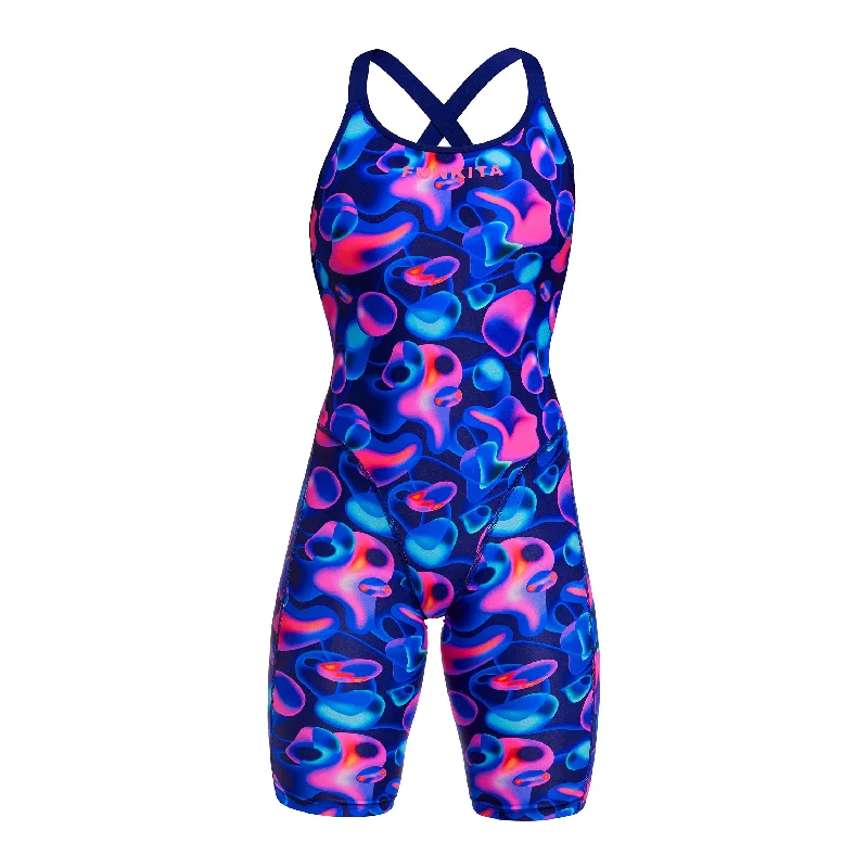 swimwear swift flair -Liquid Lights | Ladies Fast Legs One Piece