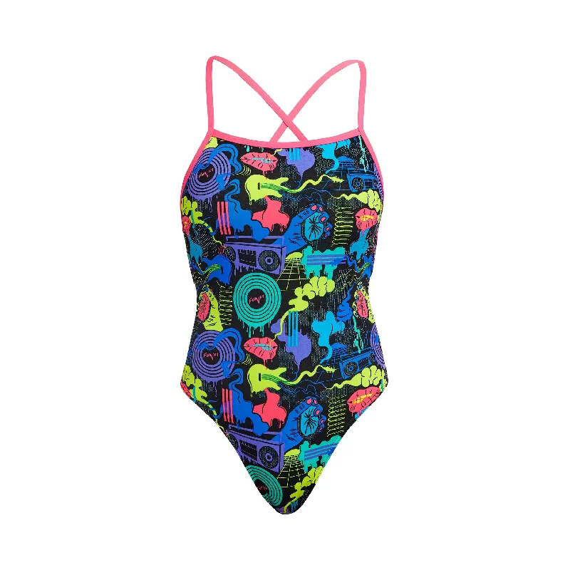 swimwear cozy vibes -Funkita Poppy Long Strapped In Ladies One Piece