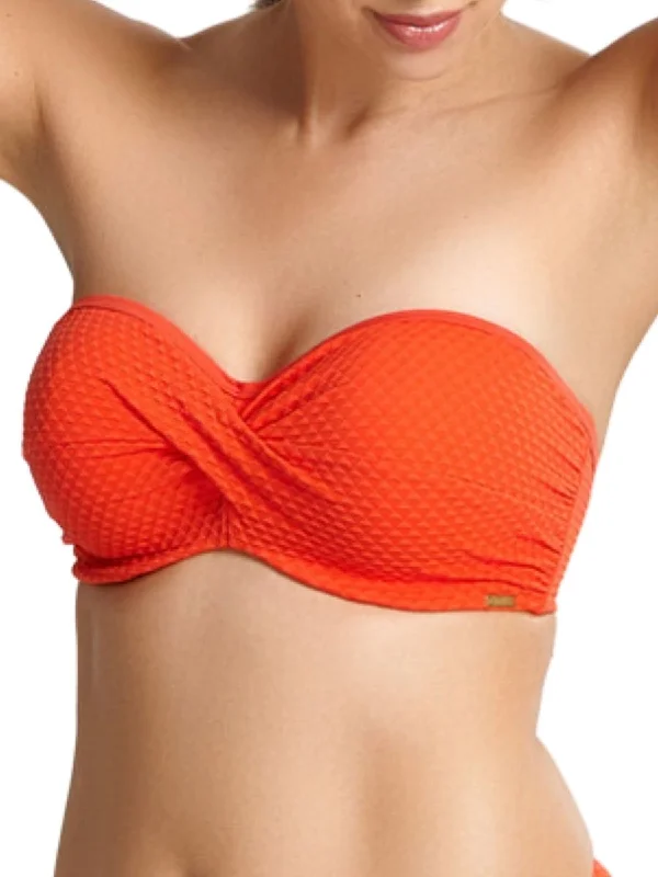 swimwear cardio swim -Echo Bandeau Bikini Top - Orange