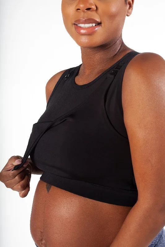 Sports bra with knot cups -Daily Nursing Sports Bra