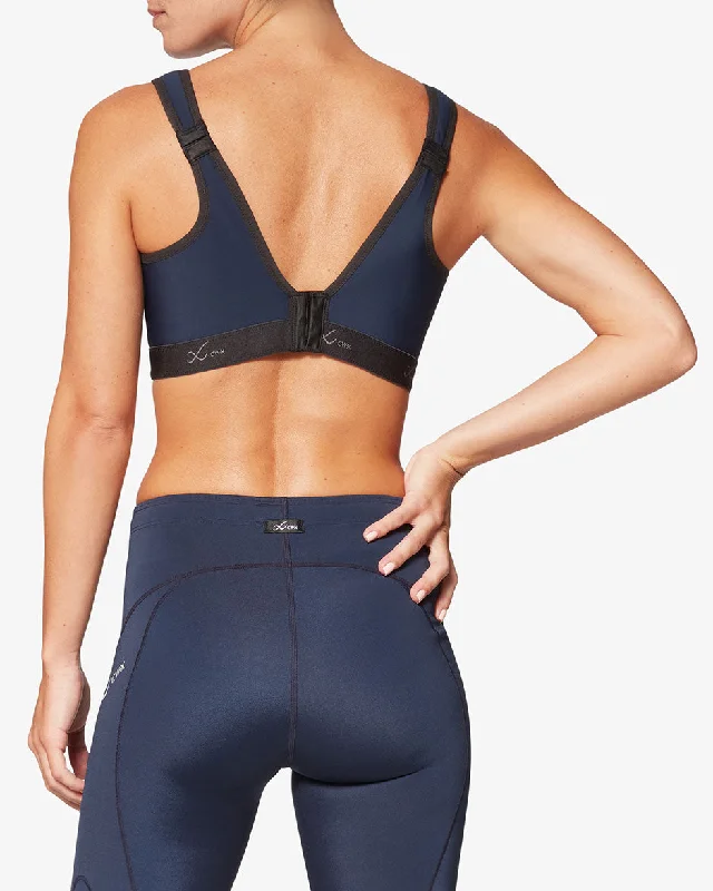 Sports bra with coil cups -Stabilyx High Impact Sports Bra: True Navy