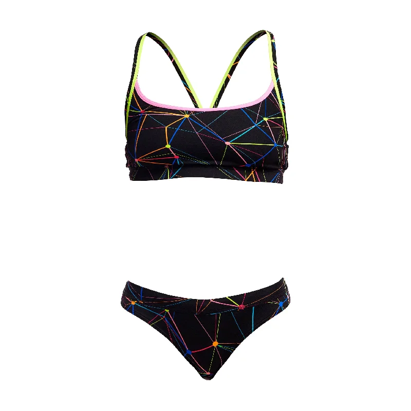 swimwear dusk swims -Funkita Star Sign Ladies Sports Top