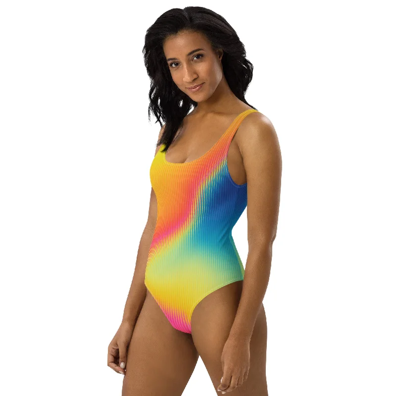 swimwear wave vibes -TROPICAL LIGHTS ONE-PIECE SWIMSUIT